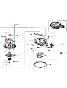 Pump Assy parts for Samsung Dishwasher DW80F600UTB/AA-00 from AppliancePartsPros.com
