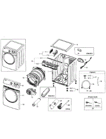 Main Assy parts for Samsung Dryer DV431AGW/XAA-02 from AppliancePartsPros.com