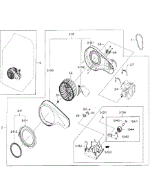 Motor Duct parts for Samsung Dryer DV48J7770GP/A2-00 from AppliancePartsPros.com