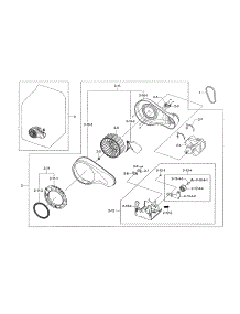 Motor Duct parts for Samsung Dryer DV45H7000EP/A3-01 from AppliancePartsPros.com