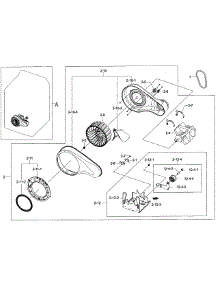 Motor Duct parts for Samsung Dryer DV422GWHDWR/AA-00 from AppliancePartsPros.com