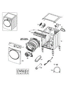 Main Assy parts for Samsung Dryer DV448AEW/XAA-01 from AppliancePartsPros.com