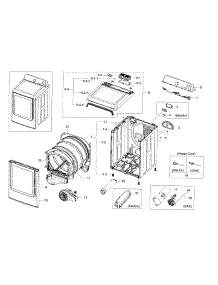 Main Assy parts for Samsung Dryer DV456ETHDSU/AA-00 from AppliancePartsPros.com