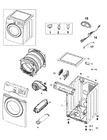 Main Assy parts for Samsung Dryer DV209AEW/XAA-00 from AppliancePartsPros.com