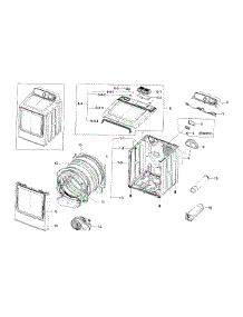Main Assy parts for Samsung Dryer DV56H9000EP/A2-00 from AppliancePartsPros.com