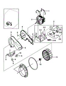 Motor Assy parts for Samsung Dryer DV317AEG/XAA-00 from AppliancePartsPros.com