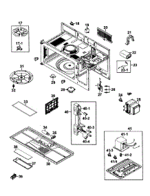 Cabinet 2 parts for Samsung Microwave SMH9151BE/XAA-00 from AppliancePartsPros.com