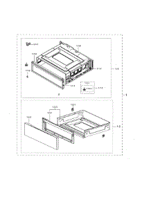 Drawer parts for Samsung Range NE59N6650SG/AA-00 from AppliancePartsPros.com