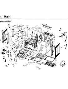 Main Asy parts for Samsung Range NX58J7750SG/AA-00 from AppliancePartsPros.com