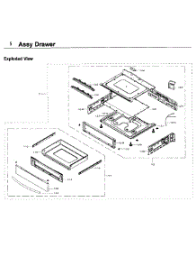Drawer parts for Samsung Range NE58K9850WG/AA-00 from AppliancePartsPros.com