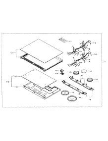 Cooktop Assy parts for Samsung Range NE58F9500SS/AA-00 from AppliancePartsPros.com