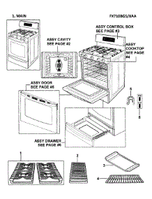 Main Assy parts for Samsung Range FX710BGS/XAA-00 from AppliancePartsPros.com