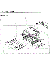Drawer parts for Samsung Range NY58J9850WS/AA-00 from AppliancePartsPros.com