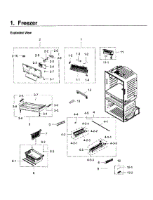 Freezer parts for Samsung Refrigerator RF28JBEDBSR/AA-00 from AppliancePartsPros.com