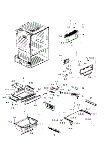 Freezer parts for Samsung Refrigerator RF28HFEDTWW/AA-06 from AppliancePartsPros.com