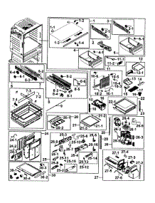 Refrigerator parts for Samsung Refrigerator RF28HMEDBBC/AA-00 from AppliancePartsPros.com
