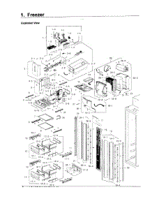 Freezer parts for Samsung Refrigerator RS27FDBTNSR/AA-00 from AppliancePartsPros.com
