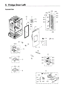 Fridge Door L parts for Samsung Refrigerator RF26J7500WW/AA-02 from AppliancePartsPros.com