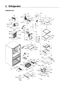 Refrigerator parts for Samsung Refrigerator RF30KMEDBSR/AA-02 from AppliancePartsPros.com
