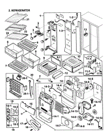 Refrigerator parts for Samsung Refrigerator RS2578WW/XAA-00 from AppliancePartsPros.com