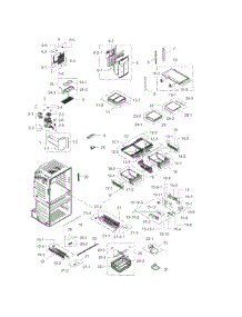 Fridge parts for Samsung Refrigerator RF28HMELBSR/AA-01 from AppliancePartsPros.com