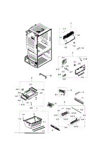 Freezer parts for Samsung Refrigerator RF28HDEDBSR/AA-05 from AppliancePartsPros.com