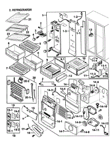 Refrigerator parts for Samsung Refrigerator RS2578SH/XAA-00 from AppliancePartsPros.com