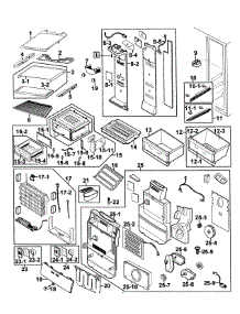 Refrigerator parts for Samsung Refrigerator RS269LARS/XAA-00 from AppliancePartsPros.com