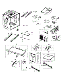 Fridge parts for Samsung Refrigerator RF26HFENDSR/AA-00 from AppliancePartsPros.com