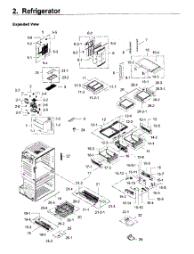 Refrigerator parts for Samsung Refrigerator RF28JBEDBSG/AA-05 from AppliancePartsPros.com
