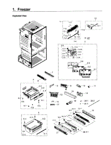 Freezer parts for Samsung Refrigerator RF26J7500WW/AA-01 from AppliancePartsPros.com