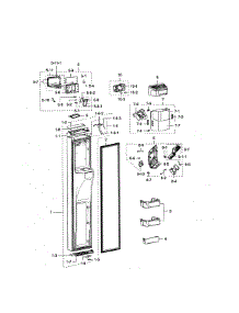 Freezer Door parts for Samsung Refrigerator RSG307AARS/XAA-00 from AppliancePartsPros.com