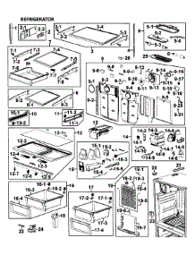 Refrigerator parts for Samsung Refrigerator RF26VABPN/XAA-00 from AppliancePartsPros.com