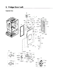 Fridge Door L parts for Samsung Refrigerator RF23HCEDBSR/AA-09 from AppliancePartsPros.com