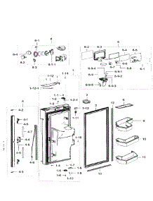 Fridge Door Lt parts for Samsung Refrigerator RF32FMQDBSR/AA-08 from AppliancePartsPros.com