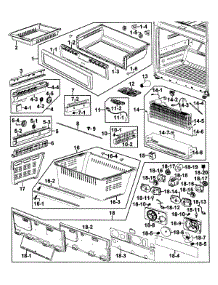 Freezer parts for Samsung Refrigerator RF267ABPN/XAA-00 from AppliancePartsPros.com