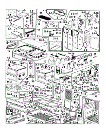 Fridge parts for Samsung Refrigerator RF268ACPN/XAA-00 from AppliancePartsPros.com