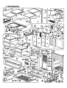 Refrigerator parts for Samsung Refrigerator RF266ADWP/XAA-00 from AppliancePartsPros.com