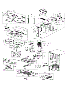 Refrigerator parts for Samsung Refrigerator RF266AZBP/XAA-00 from AppliancePartsPros.com
