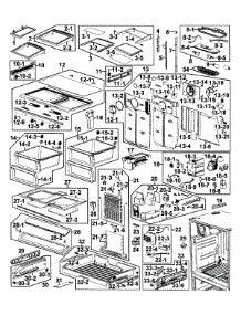 Refrigerator parts for Samsung Refrigerator RF267AABP/XAA-00 from AppliancePartsPros.com