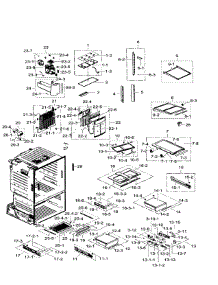 Fridge parts for Samsung Refrigerator RF30HDEDTSR/AA-07 from AppliancePartsPros.com