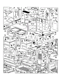 Fridge parts for Samsung Refrigerator RF268ACRS/XAA-01 from AppliancePartsPros.com