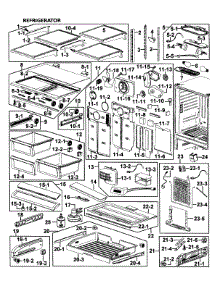 Refrigerator parts for Samsung Refrigerator RF265AABP/XAA-00 from AppliancePartsPros.com