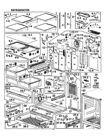 Refrigerator parts for Samsung Refrigerator RF266AAWP/XAA-00 from AppliancePartsPros.com
