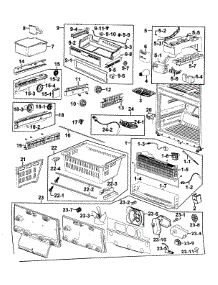Freezer parts for Samsung Refrigerator RF266AZPN/XAA-00 from AppliancePartsPros.com