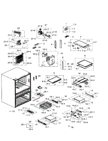 Fridge parts for Samsung Refrigerator RF31FMEDBWW/AA-05 from AppliancePartsPros.com