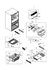 Freezer parts for Samsung Refrigerator RF31FMEDBSR/AA-01 from AppliancePartsPros.com