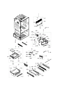 Freezer parts for Samsung Refrigerator RF263TEAEBC/AA-02 from AppliancePartsPros.com