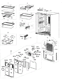 Refrigerator parts for Samsung Refrigerator RF217ABRS/XAA-00 from AppliancePartsPros.com