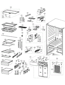 Refrig Parts parts for Samsung Refrigerator RF4287HAWP/XAA-00 from AppliancePartsPros.com